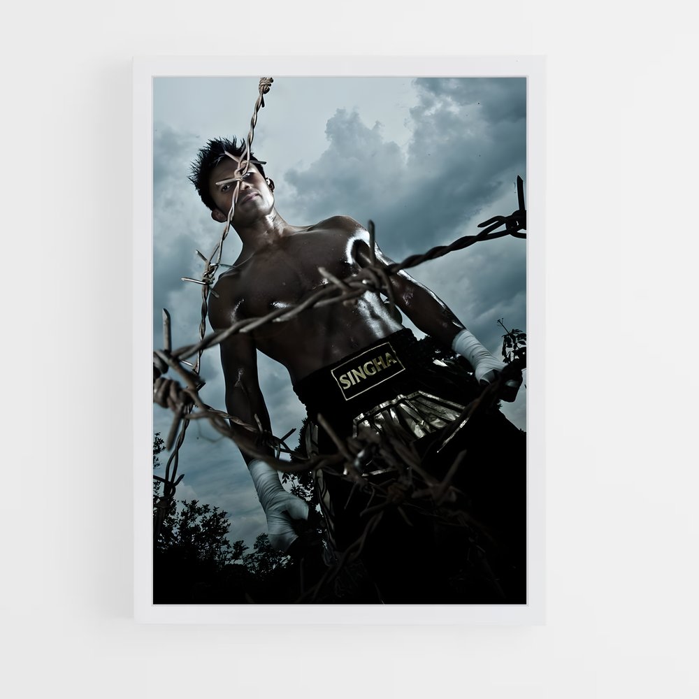 Poster Le Maître du Bâton – affiche Muay Thai (vue 3)